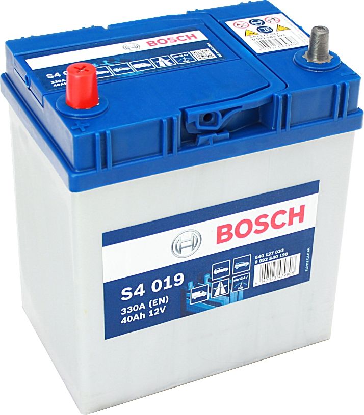 Bosch S4019 - Startbatteri 12 V / 40 Ah - Rabatterier.se