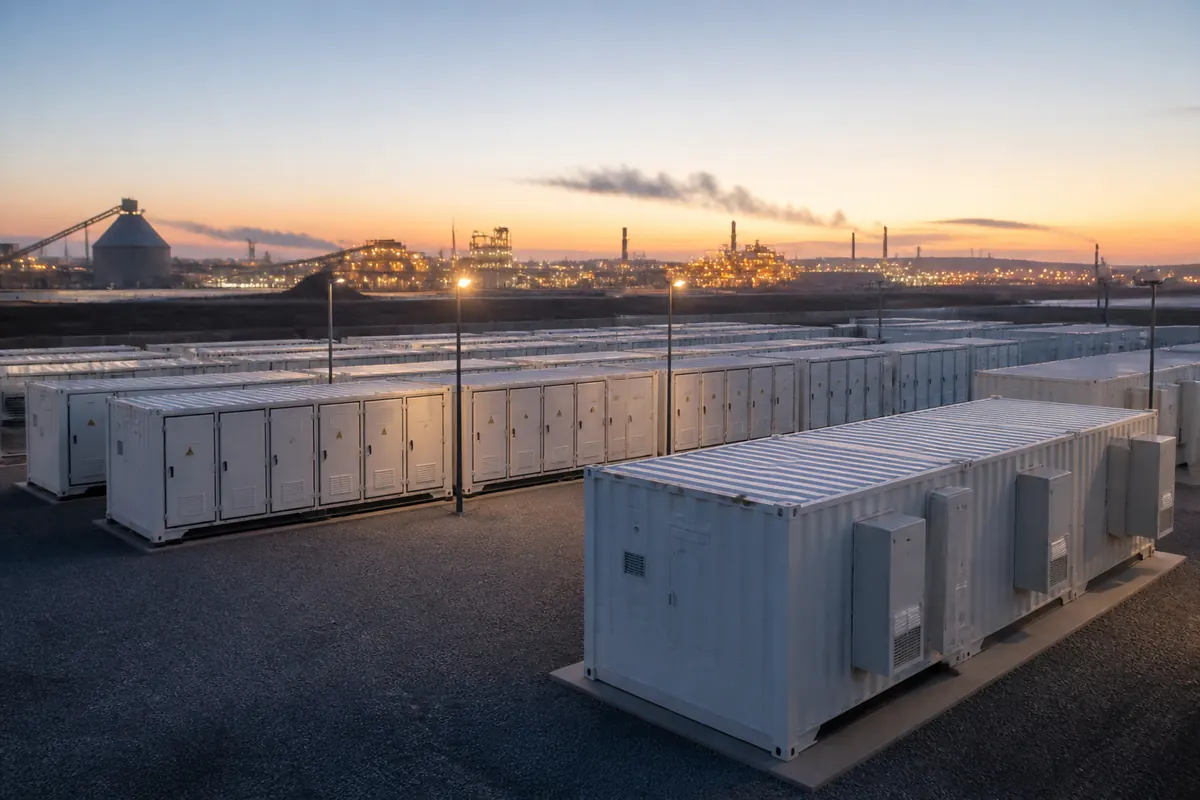 Illustration till nyheten: Australian Vanadium och Alcoa utreder vanadinflödesbatteri för raffinaderier i WA