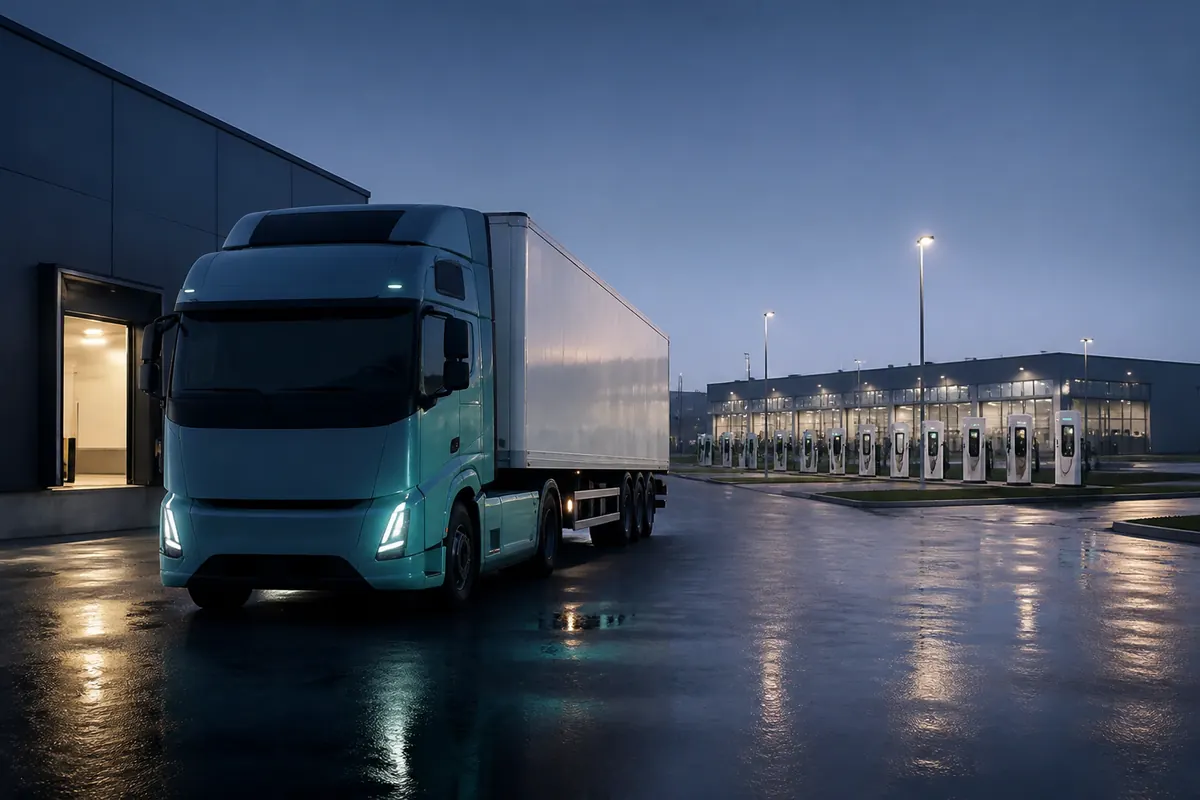 Illustration till nyheten: Einride utökar eltransporter för Lidl i Sverige