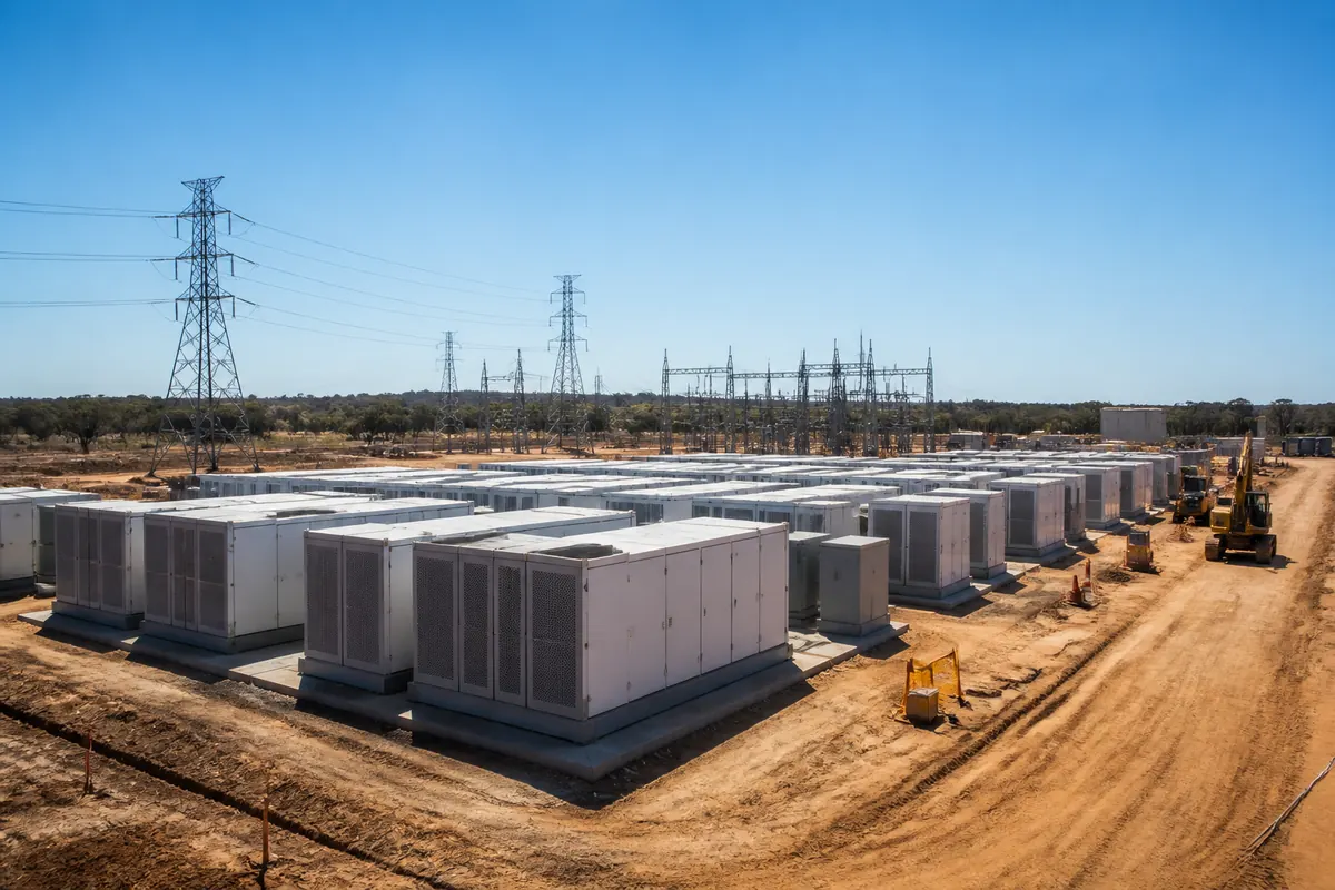 Illustration till nyheten: Ib Vogt får klartecken för 480 MWh batterilager i Australien