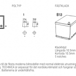 TUDOR Technica TB500 Grafiska specifikationer