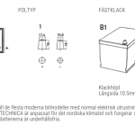 TUDOR-Technica-TB604 Grafiska specifikationer